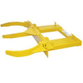 Global Industrial Steel Double Fork Mounted Drum Gripper, Yellow
