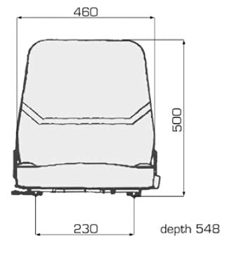 compatible with Forklift Seat (Replaces 4636318, 448324, 800020568, 504283729)
