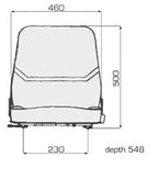 compatible with Forklift Seat (Replaces 4636318, 448324, 800020568, 504283729)