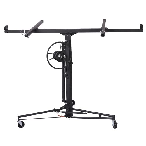 Drywall Panel Hoist Drywall Lift Rolling Panel Hoist Jack Lifter 16ft Black Color,Send Goods from Local Warehouse,Fast delivery