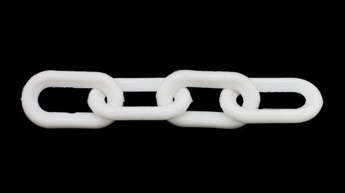 500 Feet of 1-1/2" White Plastic Chain