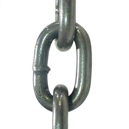 5/16" Logging Automotive Chain Self Colored Grade 30 1,900 LBS Tie Down Logging | Bulk Drum of 550 FT | Industrial Grade