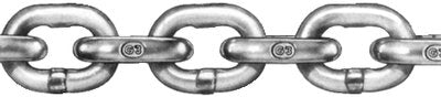 Acco 401140801 Grade 30 Low Carbon Steel Proof Coil Chain in Drum, Hot Galvanized, 1/2" Trade, 0.510" Wire Diameter, 4500 lbs Load Capacity