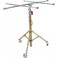 Heavy-Duty Drywall Lifter - 80kg Capacity Panel Hoist for Construction & Furniture Upholstery, Includes 4" Casters for Easy Mobility (4m)