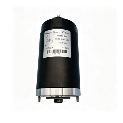 80ZY48-800 Electric Forklift Lift Motor DC 48V 800W 30A 3200RPM Permanent Magnet DC Motor for Hydraulic Pump Pallet Jack Truck 1-Pack