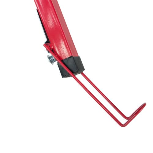 Sheetrock Lift Drywall Lift, 11ft Drywall Rolling Lifter Panel, 150lb Panel Hoist Jack Tool, Drywall Lifting Construction Tools with Adjustable Telescopic Arm & 3 Lockable Wheels (Red)