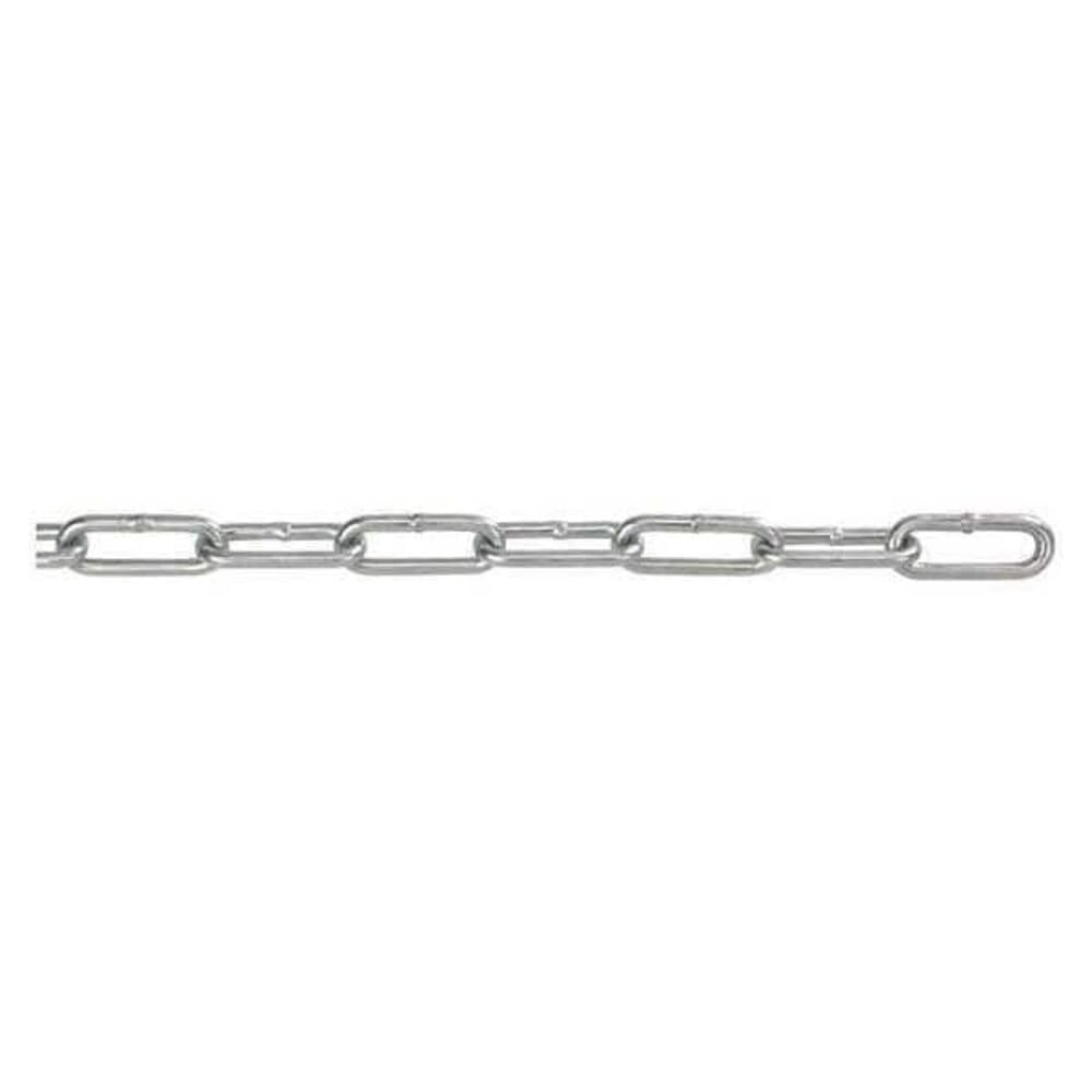 Peerless Chain Straight Chain,CRBN Steel,100' L,205 lb H0820-2411 - 1 Each