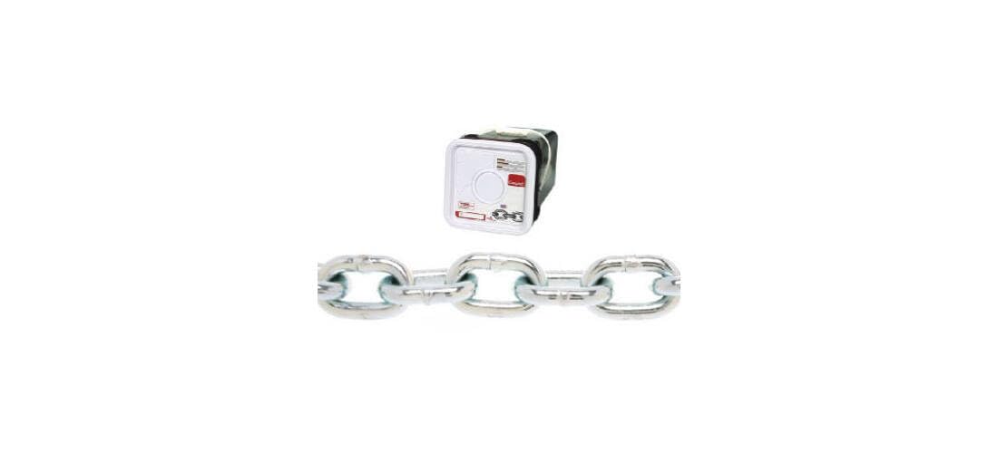 Campbell Chain 1/4 in. Oval Link Carbon Steel Proof Coil Chain 1/4 in. Dia. x 100 ft. L - Total Qty: 1; Each Pack Qty: 1