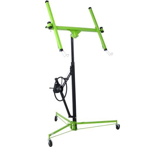 11ft Drywall Lift, 150 Lbs Load Capacity, Sheetrock Hoist,Green