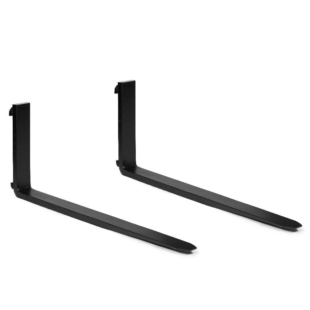 Titan Attachments 42in Pallet Fork Blades, 4,000 LB Load Capacity, Class II Forklift Blades