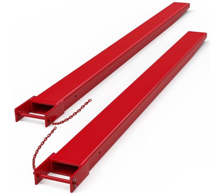 96 INCH Forklift Pallet Extensions, Fork Extensions 5.3 Inch Width, 5500 Lbs Capacity Heavy Duty Fork Extensions for Forklifts, 1 Pair Forklift Extensions for Forklift Truck