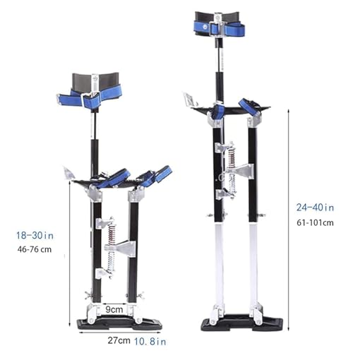 Adjustable Aluminum Drywall Riser, Painter's Lift for Wall & Ceiling Work, 18-30 Inch Height, Lightweight Alloy Construction, Perfect for Home Improvement & DIY Projects
