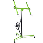 Drywall Lift Panel 11' Lift Drywall Panel Hoist Jack Lifter, Black+Yellow
