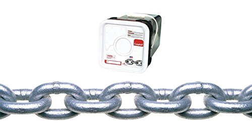 Campbell Chain Coil Chain - 5/16 In. Oval Link Carbon Steel Proof Coil, Heavy Duty, 75 Ft.