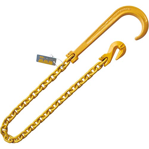 1/2"x8' Grade 80 Foundry Hook Recovery Chain G80 with Grab Hook End WLL 12000 LBS