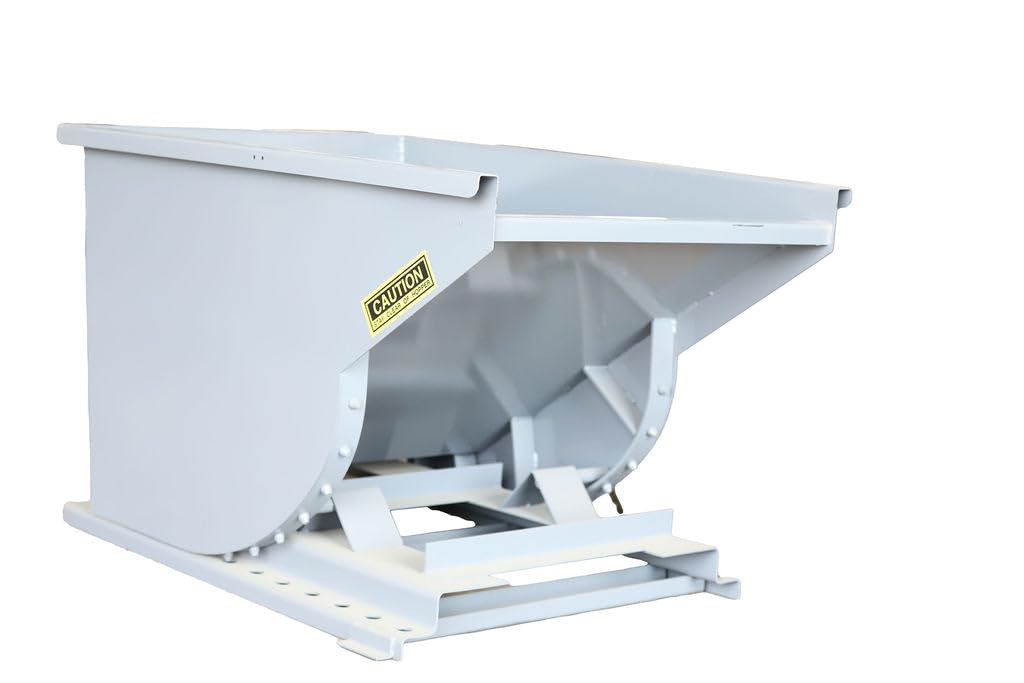 1 Yard Dumping Hopper for Forklifts – 1 Cubic Yard Steel Self-Dumping Hopper, 4000 lb Capacity, Heavy Duty Forklift Waste & Material Handling Hopper