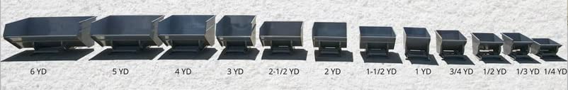 Wright 15055 1-1/2 Cu Yd Gray Medium Duty Self Dumping Forklift Hopper
