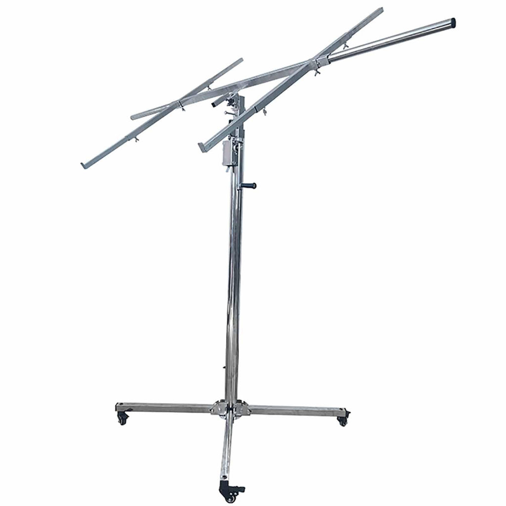 Three in One Drywall Lift Sheetrock Lift with Electric Hammer Bracket, Rolling Caster Wheels Lockable Construction Tools Mobile Installation Brackets