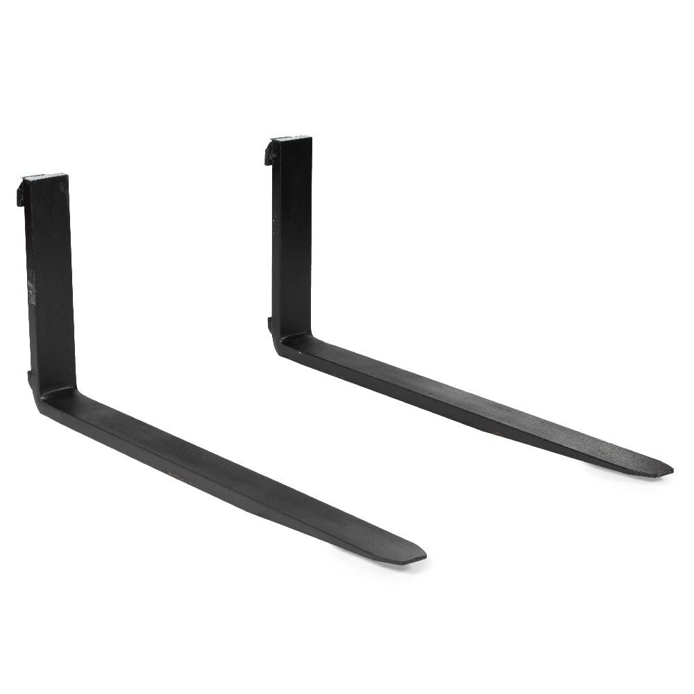 Titan Attachments 42in Pallet Fork Blades, 4,000 LB Load Capacity, Class II Forklift Blades
