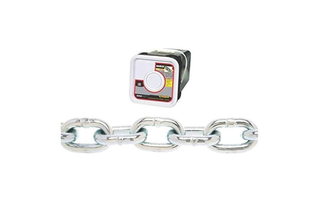Baron PC30316SP Welded Proof Coil Chain 3/16 in x 150 ft 800 lb Steel