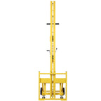 Drywall Lift Panel Hoist, 16 FT Drywall Lift with 150 LBS Capacity, Heavy Duty Sheetrock Hoist Jack for Ceiling & Wall Installation, Rolling Drywall Panel Lift