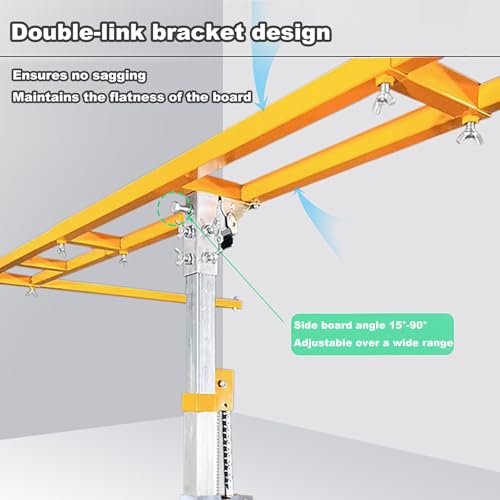 Drywall Lift Hoist - Easy Operation, Stable & Durable for Construction, Home Renovation, Hotel Decoration - Heavy Duty Panel Lifter Tool