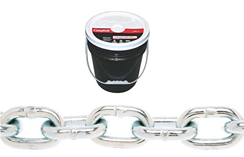 Campbell Chain 3/8 in. Oval Link Carbon Steel Proof Coil Chain 3/8 in. Dia. x 63 ft. L
