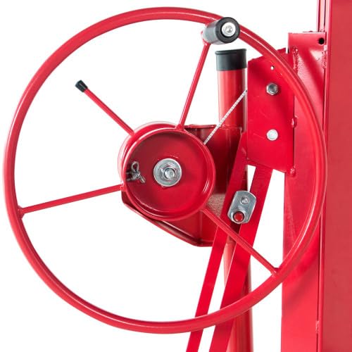 Sheetrock Lift Drywall Lift, 11ft Drywall Rolling Lifter Panel, 150lb Panel Hoist Jack Tool, Drywall Lifting Construction Tools with Adjustable Telescopic Arm & 3 Lockable Wheels (Red)