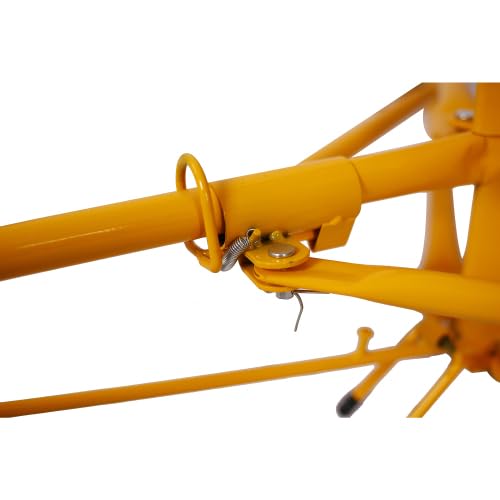 meskel Drywall Panel Hoist Drywall Lift Rolling Panel Hoist Jack Lifter 16ft Yellow Color