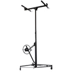 Drywall Panel Hoist Drywall Lift Rolling Panel Hoist Jack Lifter 16ft Black Color