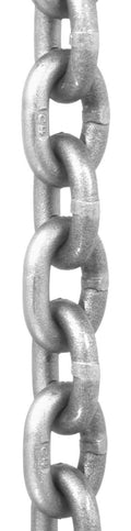 Campbell 0181613 System 4 Grade 43 Carbon Steel High Test Chain in Round Pail, Bright, 3/8" Trade, 0.37" Diameter, 75' Length, 5400 lb. Load Capacity