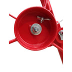 Drywall Lift 11' Drywall Panel Hoist Construction Rolling Caster Wheel Lockable Tool Jack Lifter Jack Drywall Lift Construction Tools (Red) (Red + 11FT)