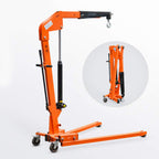 Mobile Single-arm Lift Multi-Function Folding Crane Heavy-Duty Hydraulic Lifting Crane Hanger 1100/2200 / 4400lb (Load 1100lb)