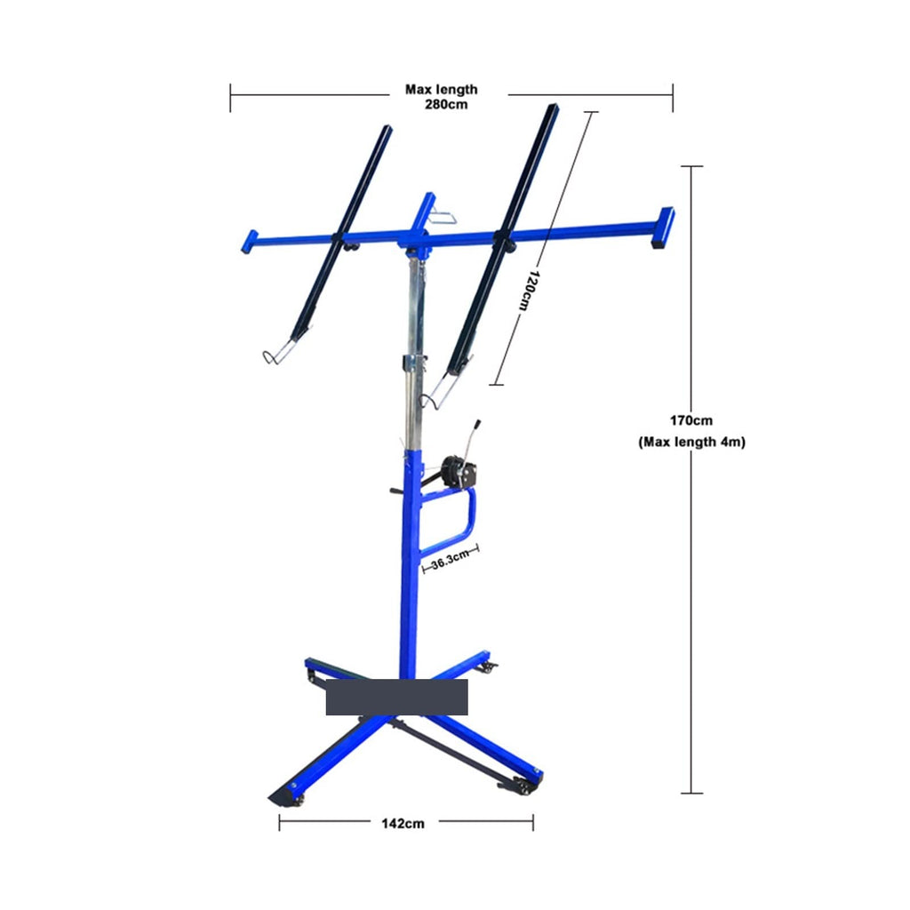 Hand-operated Drywall Panel Hoist Gypsum Board Lifter Drywall Tools Woodworking Tools Lift For Lifting Gypsum Board 1050-2800mm,Easy to operate