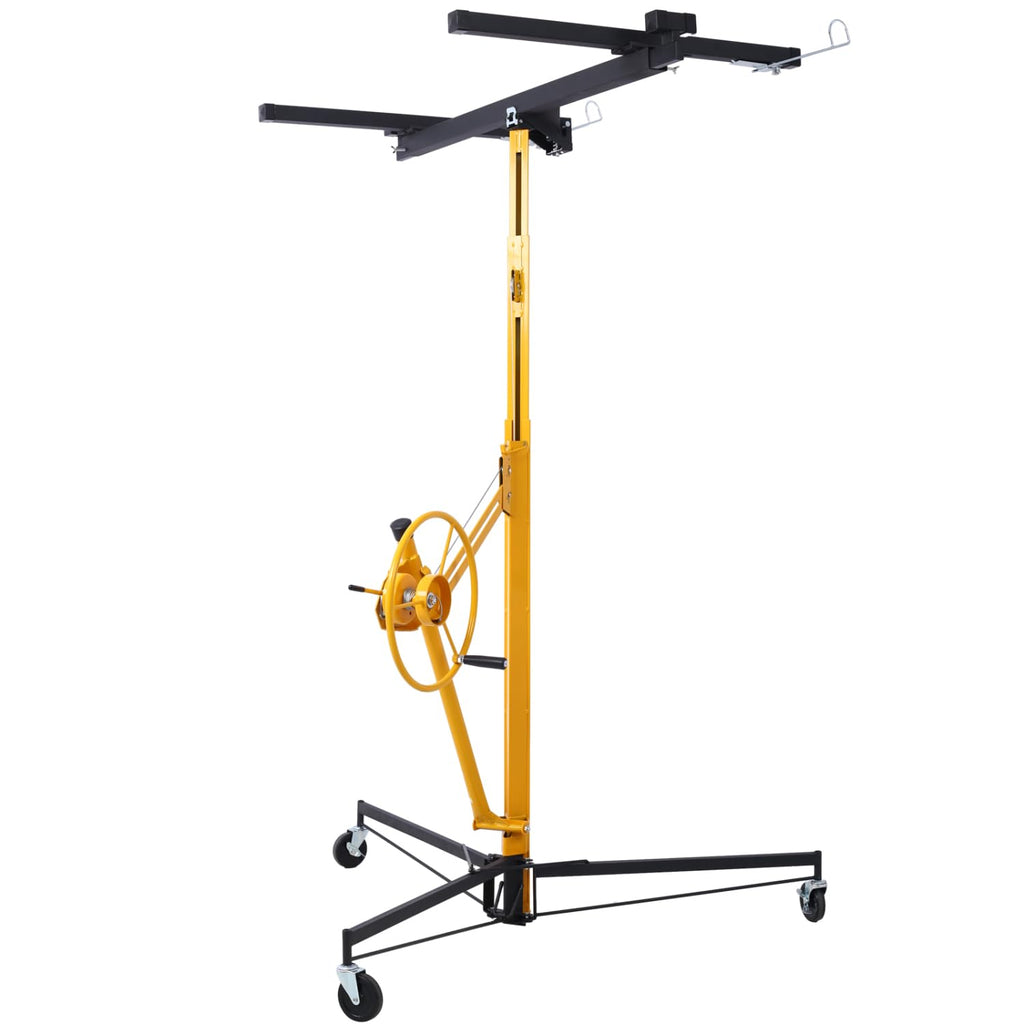 Drywall Lift Panel 11' Hoist Jack Lifter, Black+Yellow