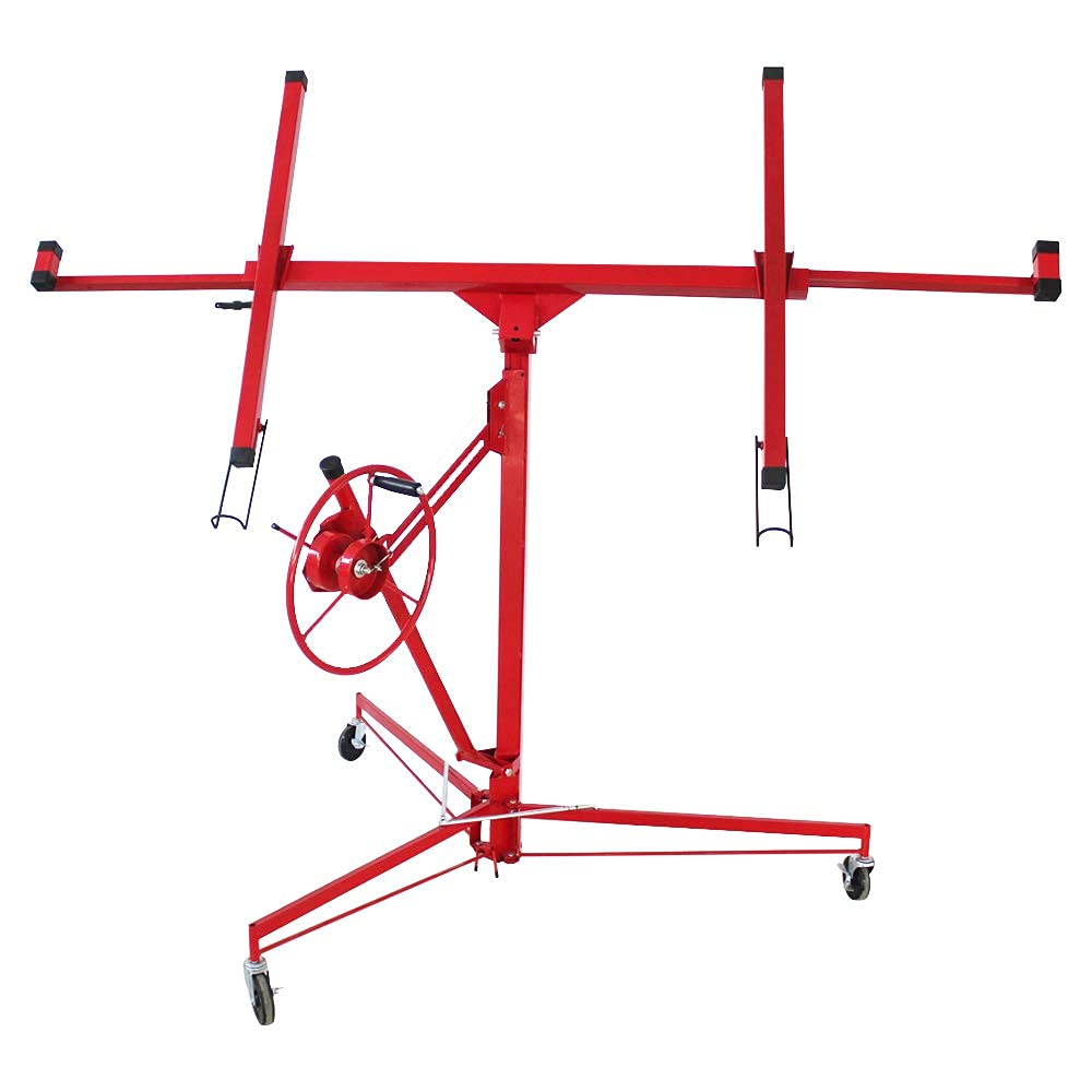 11FT Drywall Lift Panel Hoist 150LBS Red
