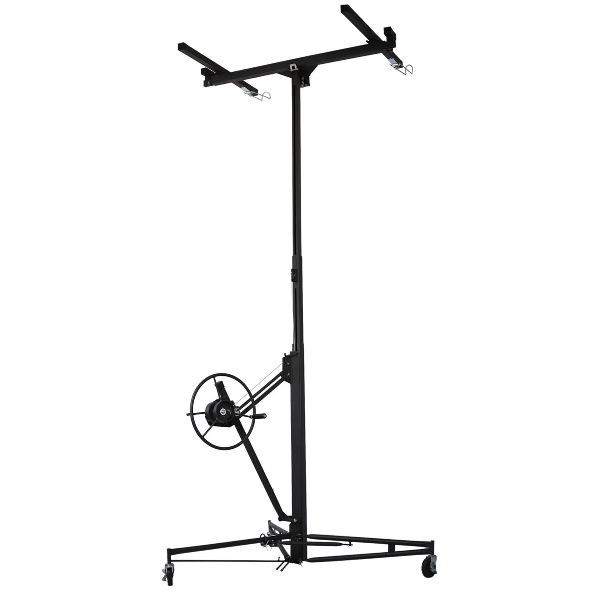 Drywall Lift Panel 13' Hoist Jack Lifter Steel Black 150 Lbs Capacity Home & Commercial Use