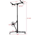 Drywall Lift Panel Hoist Jack Lifter, Black