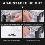 Adjustable Aluminum Drywall Riser, Painter's Lift for Wall & Ceiling Work, 18-30 Inch Height, Lightweight Alloy Construction, Perfect for Home Improvement & DIY Projects