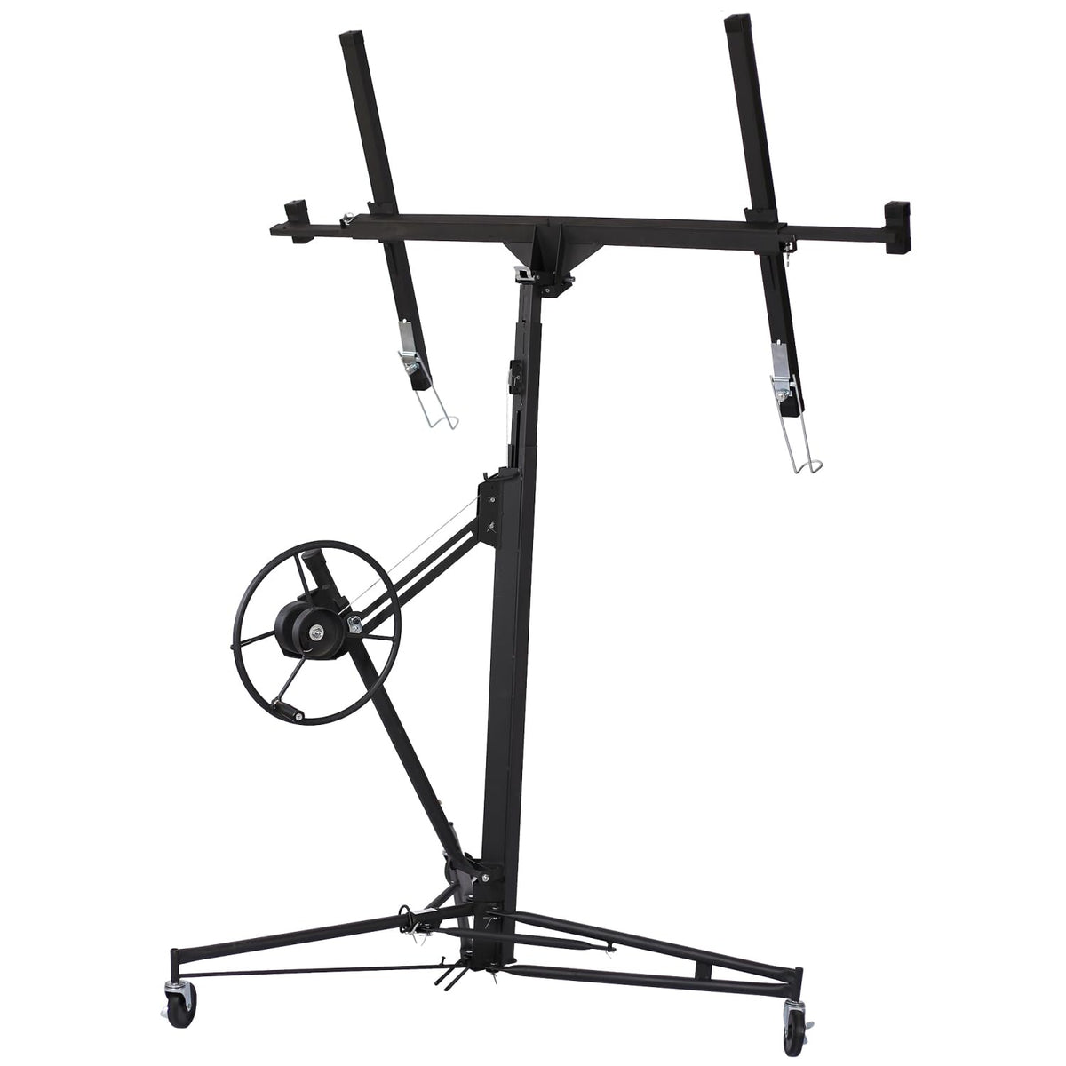 Drywall Lift Panel 13' Hoist Jack Lifter Steel Black 150 Lbs Capacity Home & Commercial Use