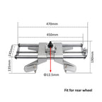 4-Piece, Car Wheel Alignment Tool Clamp, 3D Display, Wheel Alignment Balancing Tools, Wheel Clamp, Fits 11-24-Inch Rims