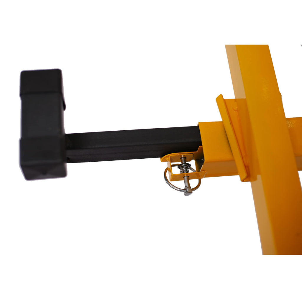Gecheer Drywall Lift Hoist Jack – 11 ft Adjustable Panel Lifter for 4x8 to 4x16 Sheets, 150 lb Capacity, Foldable Steel Frame with Built-in Winch & Brake, Easy One-Person Operation