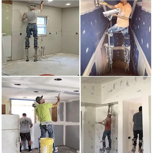 Adjustable Aluminum Drywall Riser, Painter's Lift for Wall & Ceiling Work, 18-30 Inch Height, Lightweight Alloy Construction, Perfect for Home Improvement & DIY Projects