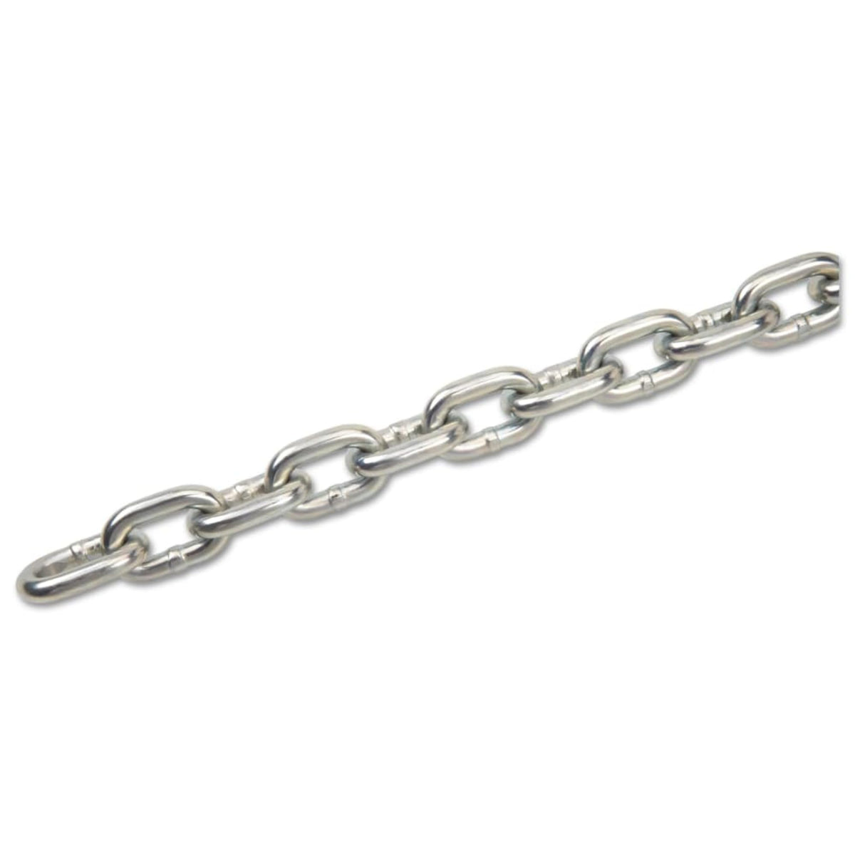 Peerless 5011234 Grade 30 Low Carbon Steel Proof Coil Chain in Half Drum, Zinc Plated, 1/4" Trade, 0.274" Diameter, 400' Length, 1300 lbs Load Capacity