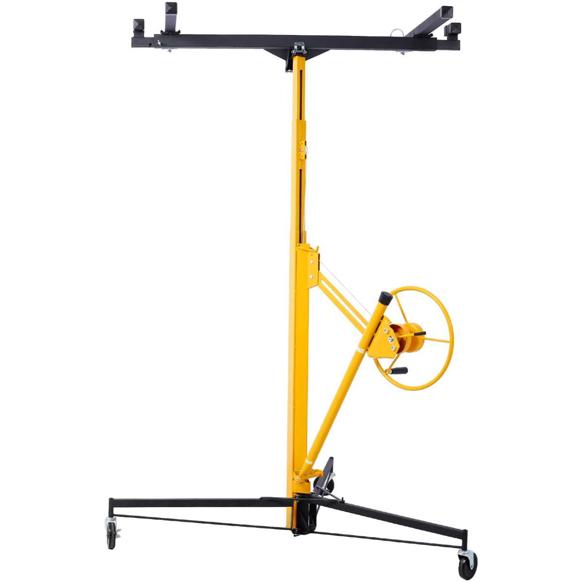 Drywall Lift Panel 11' Hoist Jack Lifter, Black+Yellow