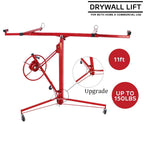 11FT Drywall Lift Panel Hoist 150LBS Red
