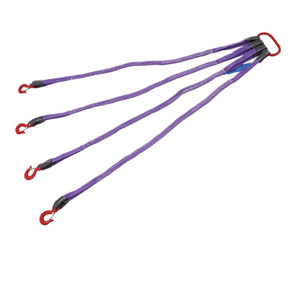 1pc 3T with 4 Hooks - 9.84ft Chains, 6613.87lbs Capacity - Ideal for Heavy Load Lifting, Construction & Industrial Use