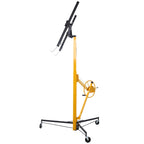 Tidyard Drywall Lift Panel Hoist, 11 Foot Adjustable Telescoping Steel Drywall Lifter with Built-in Winch Brake and Foldable Tripod Base for Home Renovation and Commercial Drywall Installation