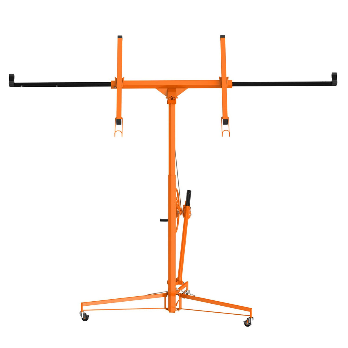 11FT Drywall Lift 150lb, 360 Swivel & 60 Tilt, Tool-Free, 3 Locking Casters
