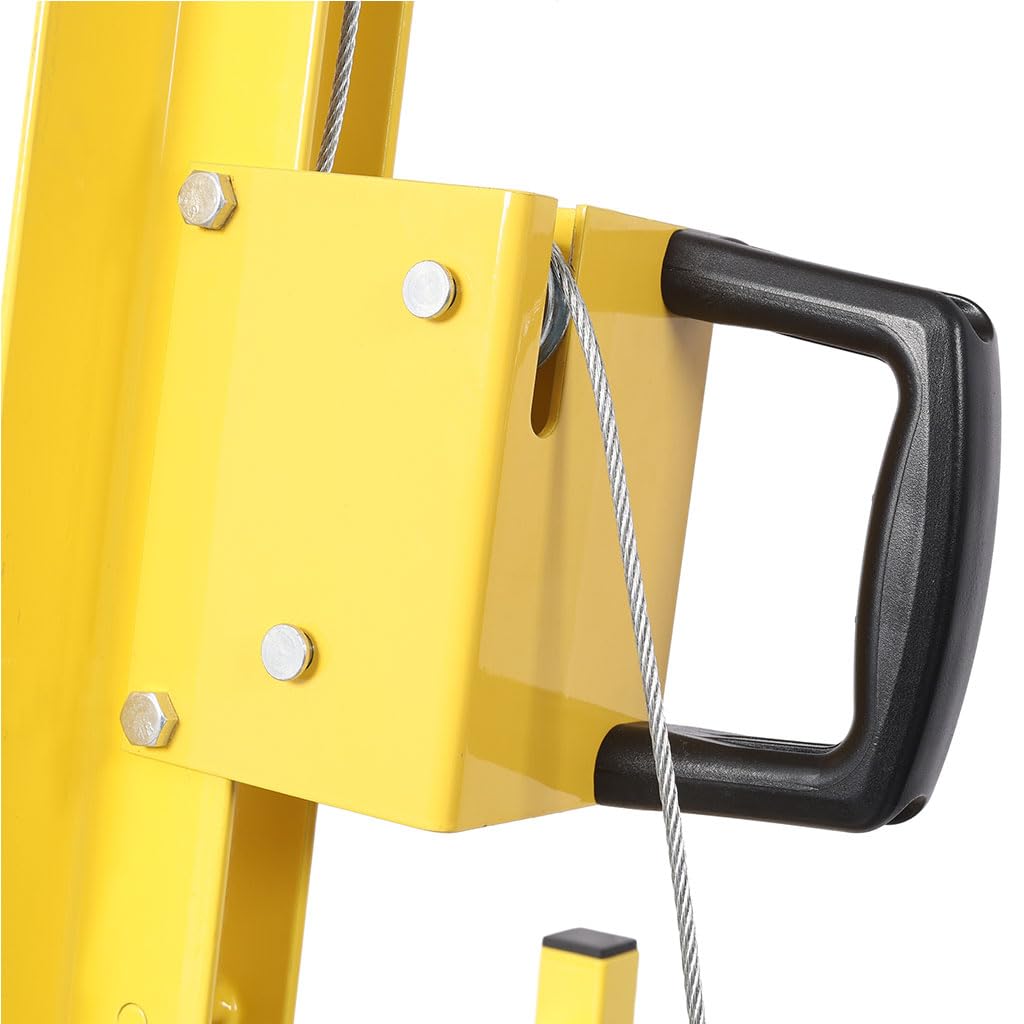 Drywall Lift, 150LBS Heavy Duty Sheetrock Lift with Rolling Caster Wheels